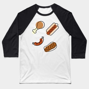 Meat Sticker 4 Pack Baseball T-Shirt
